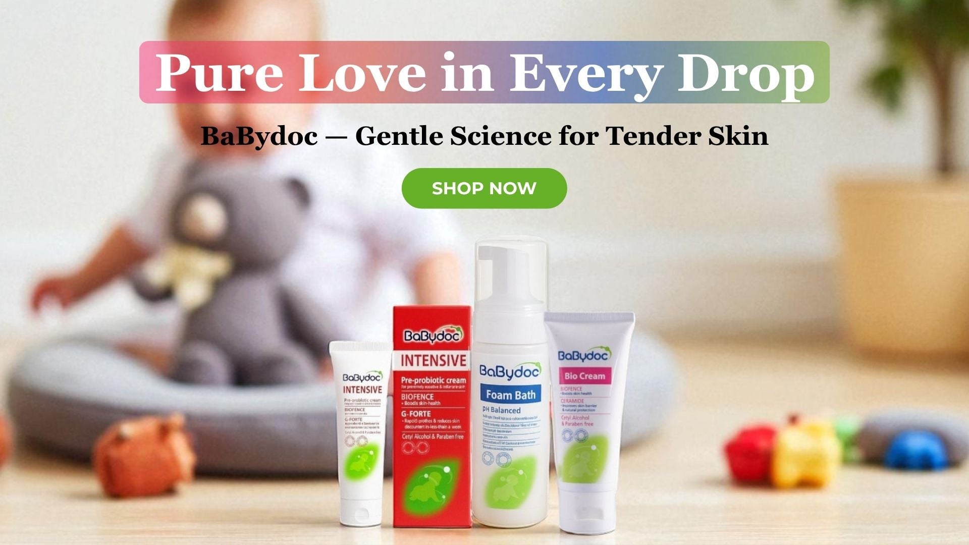 BabyDoc Foam bath,BabyDoc intensive and BabyDoc Bio cream