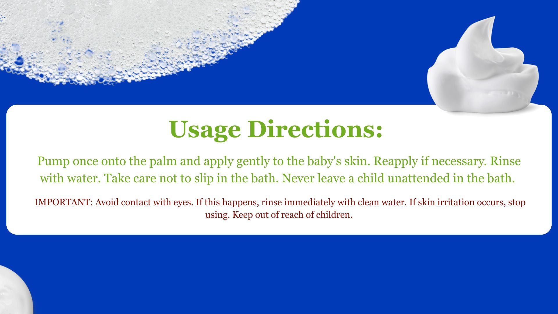 BabyDoc_Foam_bath_usage_directions