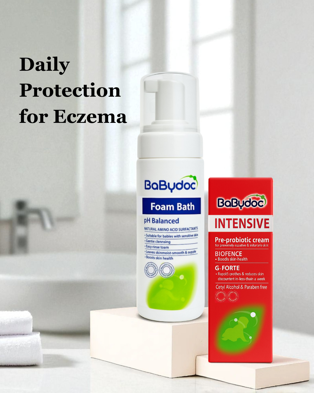 BabyDoc Foam Bath and BabyDoc Intensive Eczema care